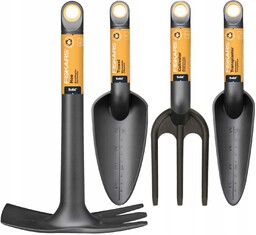 Fiskars Narzędzia Ogrodnicze Zestaw Łopatka Grabki Motyczka Pazurki