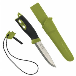 Mora Nóż Companion Spark Zielony Krzesiwo 104mm Paracord