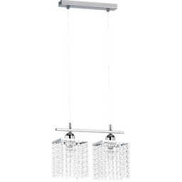 Lampa kryształowa zwis nad stół MOSS szer. 30,5cm