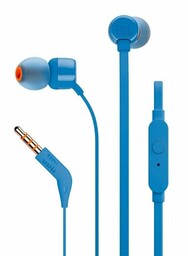 JBL - Słuchawki przewodowe dokanałowe T110 niebieskie