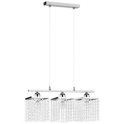 Lampa kryształowa zwis nad stół MOSS szer. 48,5cm