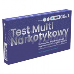Test Multi Narkotykowy 10w1 detekcja 10 substancji, próbka