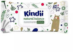 Cleanic Kindii chusteczki nawilżane dla niemowląt Natural Balance