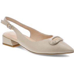 S.Barski Sandały damskie, cholewka ze skóry naturalnej