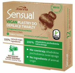 JOANNA_Sensual plastry do depilacji twarzy Vegan Naturalny Wosk
