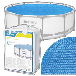 Pokrywa Solarna Mata Termiczna Osłona Przykrycie Basenu 366cm