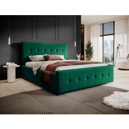 Łóżko tapicerowane z pojemnikiem SFG015P z materacem 160x200