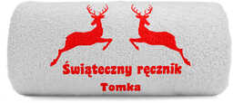 Mały ręcznik 50x100 z jeleniami, ręcznik na święta
