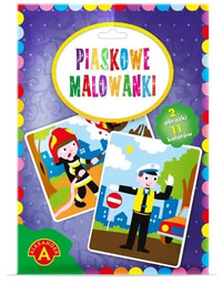 Piaskowe malowanki - Policjant i Strażak ALEX -