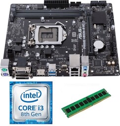 Zestaw Cpu iNTEL I3-8100 Asus H310M 8GB