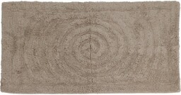 Dywanik łazienkowy Circle ciemnobeżowy, 45 x 75 cm,
