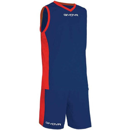 Givova KIT POWER INTERLOCK BLU/ROSSO Tg. S