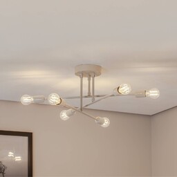 Lampa sufitowa Flower 177 Opviq, możliwość ściemniania, kremowy