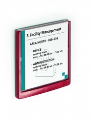 Tabliczka informacyjna DURABLE CLICK SIGN 149x148,5mm biała /486202/