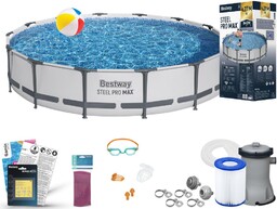 Basen Bestway 427x84 Ogrodowy Stelażowy 56595 11w1
