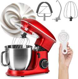 Retro Robot Kuchenny Planetarny Mikser 2200W 6,5L Końcówki