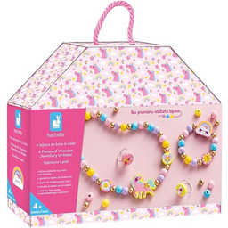 Janod - 4 drewniane elementy biżuterii do stworzenia