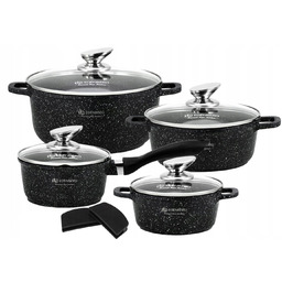 Zestaw Garnków Garnki Marmurowa Powłoka