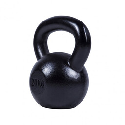 Kettlebell Żeliwny Czarny 20Kg