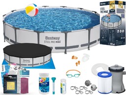 Basen Bestway 427x84 Ogrodowy Stelażowy 56595 16w1