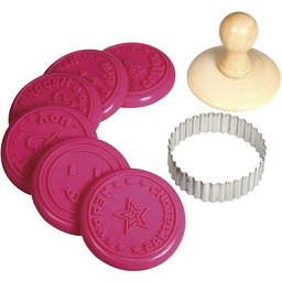 Rayher Hobby 28858000 zestaw stempli do ciastek, 8-częściowy,