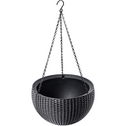 Doniczka wisząca Keter 35 cm, antracyt