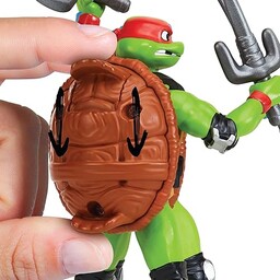 Wojownicze Żółwie Ninja Shell Spin Raphael, figurka