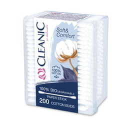 Cleanic, Patyczki Higieniczne, Soft&Comfort, 200 Sztuk