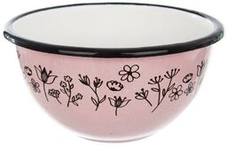 Miska emaliowana różowa LOUKA 12 cm, 500 ml
