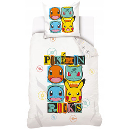 Pościel Pokemon 140x200 Pikachu Gra Anima Pokemony