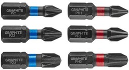 GRAPHITE Zestaw bitów udarowych 56H540