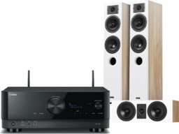 Yamaha RXV6A (czarny) + DIVA 5 (dąb) +
