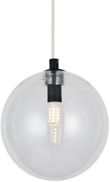 Azzardo Lampa wisząca kula BUBBLES AZ5918+AZ5884 szklana czarna
