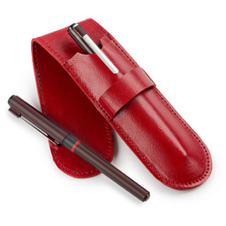 SKÓRZANE ETUI NA PIÓRO/PIÓRNIK SOLIER SA14 CZERWONY