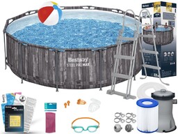 Basen Bestway 366x100 Ogrodowy Stelażowy 5614X 12w1