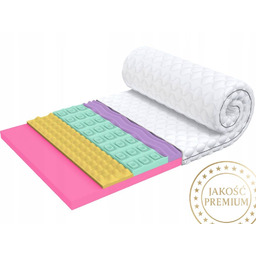 Materac nawierzchniowy Memory Foam i pianka 7 stref