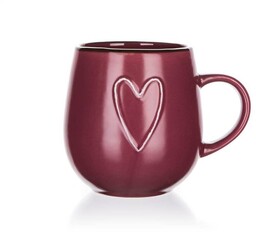 Banquet Kubek ceramiczny HEART 500 ml, winowy, winny