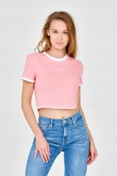 GUESS Różowy damski crop top