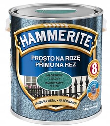 Farba Hammerite Na Rdzę- zielona, młotkowa, 2.5l
