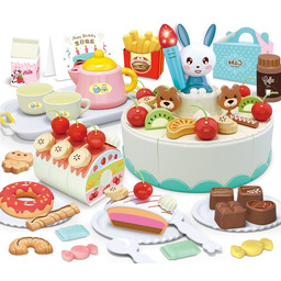 WOOPIE Cukiernia Tort Urodzinowy do Krojenia + Zestaw