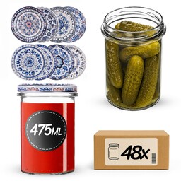 Słoiki na przetwory Befa 475ml 8szt fi 82