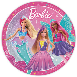 Talerzyki urodzinowe Barbie - 23 cm - 8