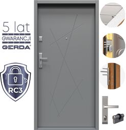 Drzwi Wejściowe RC3 GERDA Toronto Stalowe do mieszkań