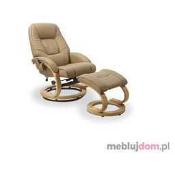 Fotel relaksacyjny MATADOR Halmar Ekoskóra, Beżowy