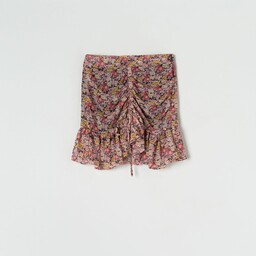 Sinsay - Spódnica mini w kwiaty - Wielobarwny