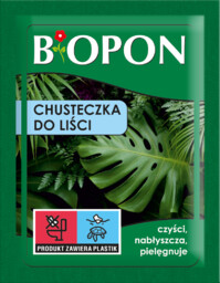 Wilgotna chusteczka do pielęgnacji liści roślin ozdobnych Biopon