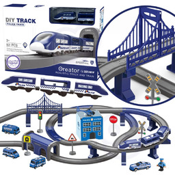 WOOPIE Kolejka Elektryczna Tor Samochodowy Komisariat Policji Helikopter