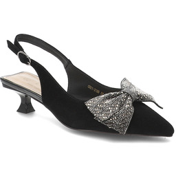 S.Barski Czółenka damskie, cholewka ze skóry naturalnej