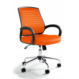 Krzesło Obrotowe Award Pomarańczowe Fotel Unique