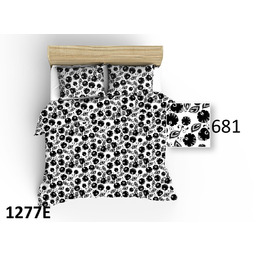 Karo Pościel bawełniana 140x200 1277E biała łowicka kwiaty